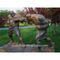 muscular Human BOX outdoor copper Sculpture/BOX statue